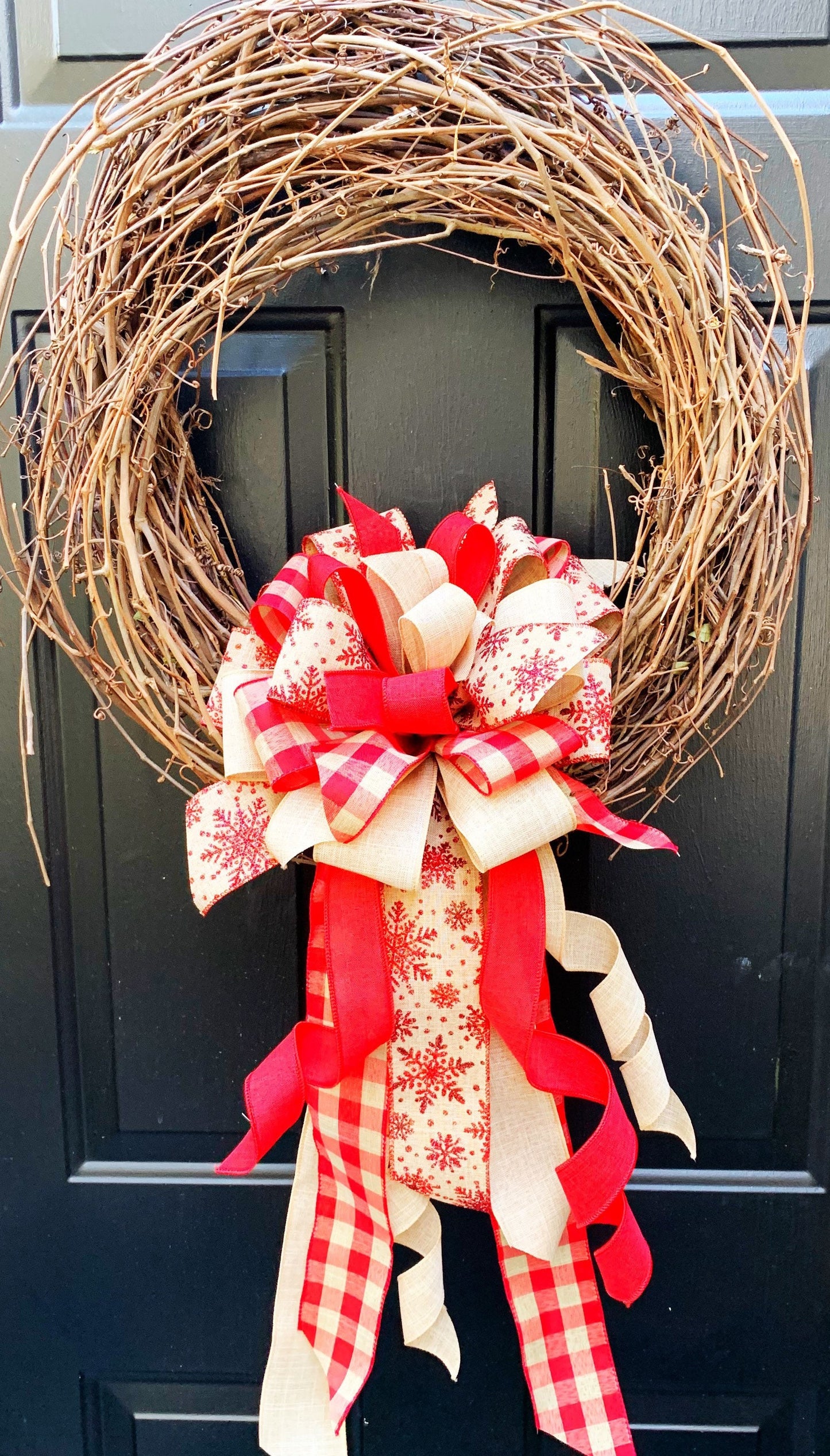 Winter Collection - Winter,Winter Bow,Christmas Bow,Holiday Bow,Holiday, Christmas,Burlap,Burlap Bow,Burlap Ribbon,Bow,Bows,Large Bow