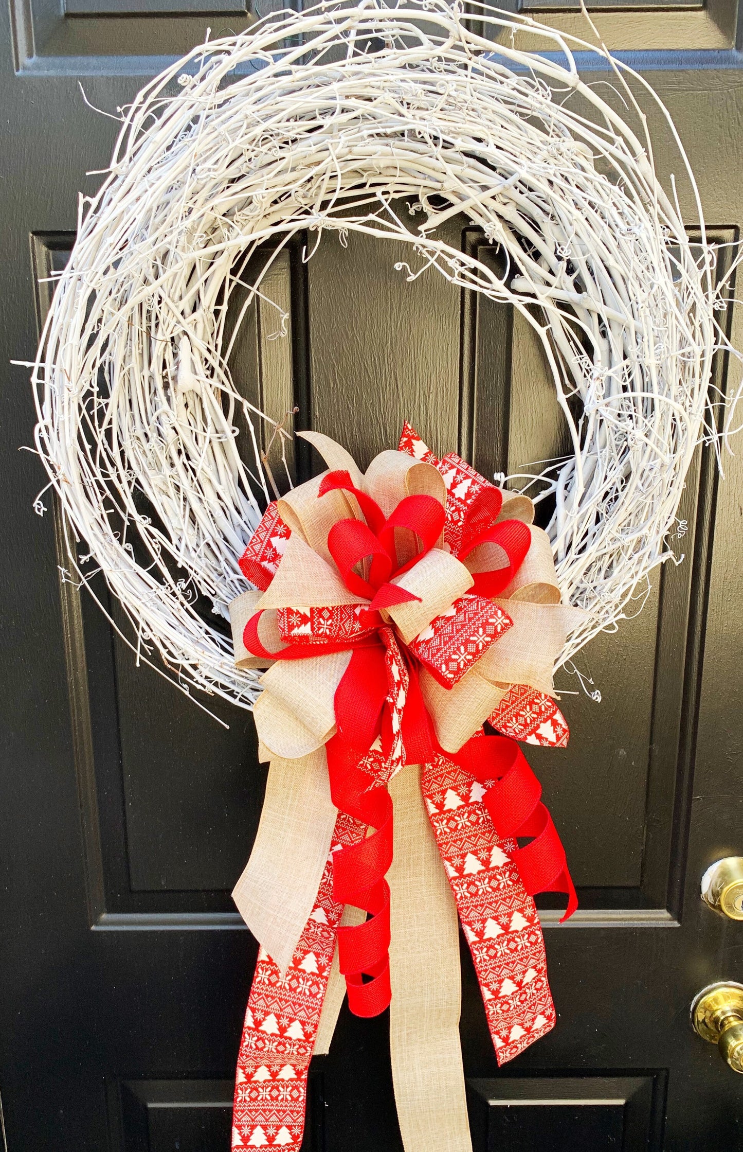 Winter Collection - Winter, Winter Bow, Mailbox Bow, Wreath Bow, Large Bow, Bow, Bows, Holiday Bow, Christmas Bow
