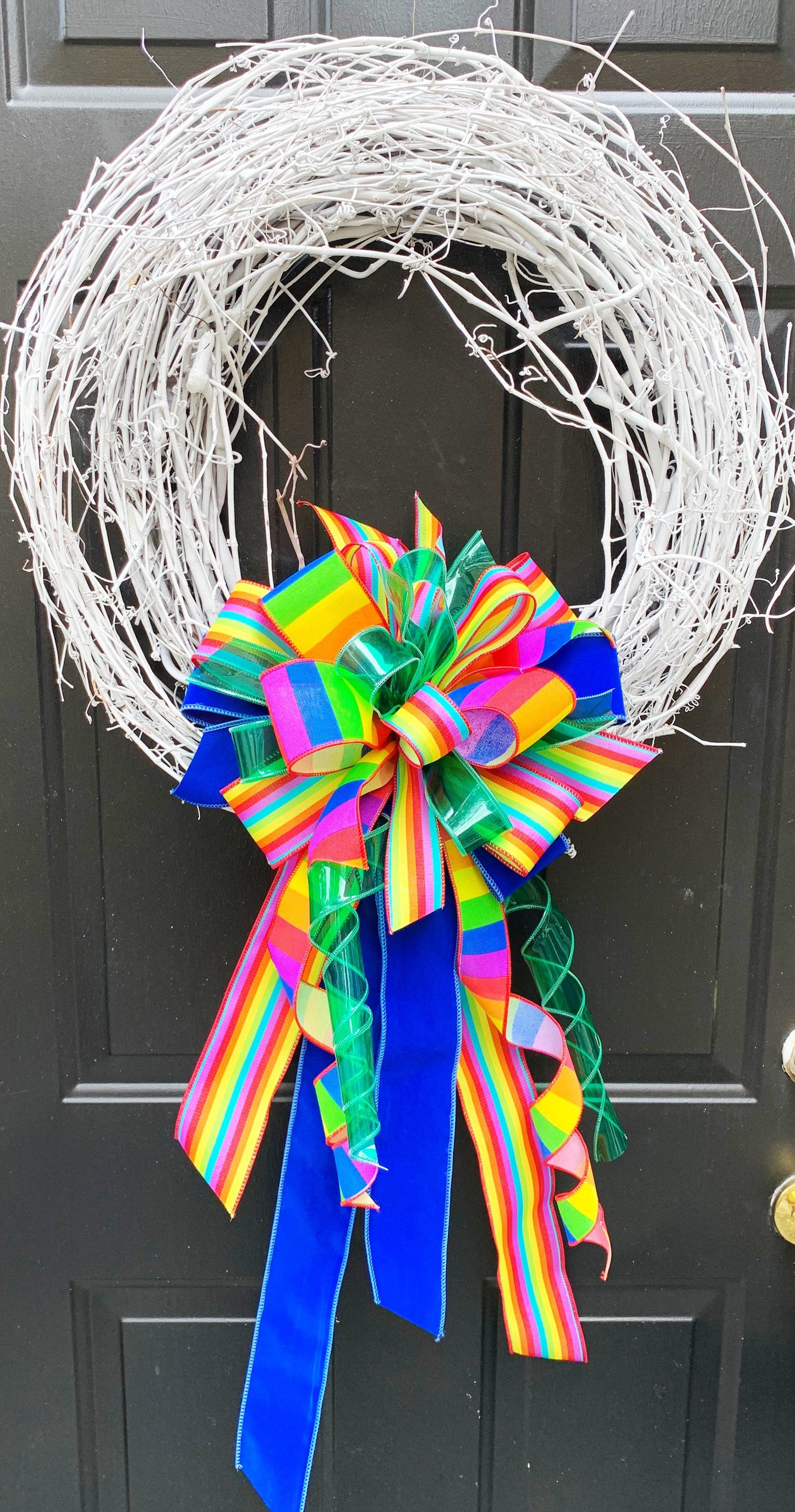 Everyday Collection - Pride,Pride Bow,Pride Ribbon,Rainbow,Rainbow Bow,Mailbox Bow, Wreath Bow,LGBTQ Bow,Bows,Bow,LGBTQ