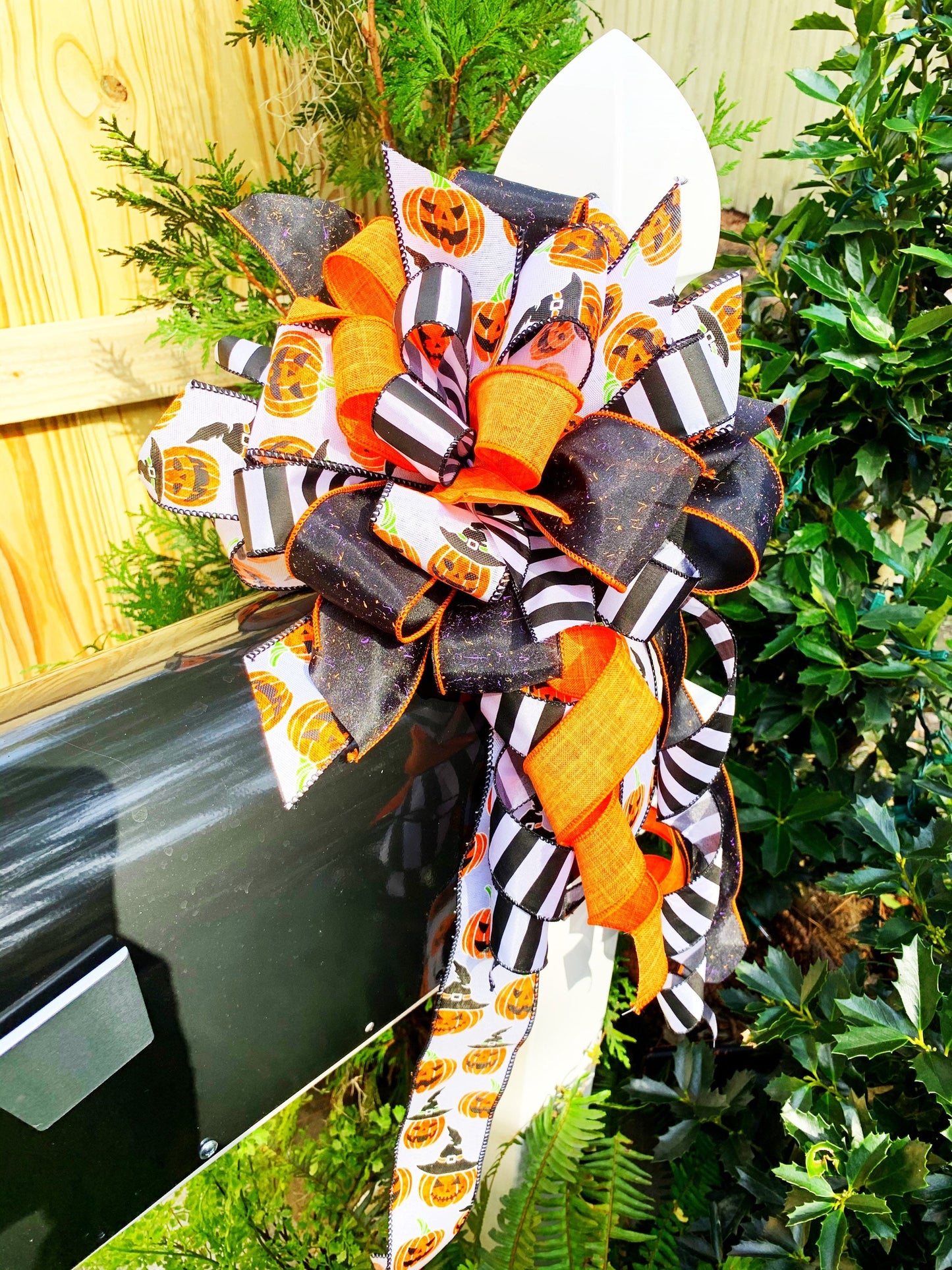 Halloween Collection - Halloween, Halloween Bow, Pumpkins, Pumpkins Bow, Halloween Ribbon, Mailbox Bow, Wreath Bow, Large Bow, Bow, Bows