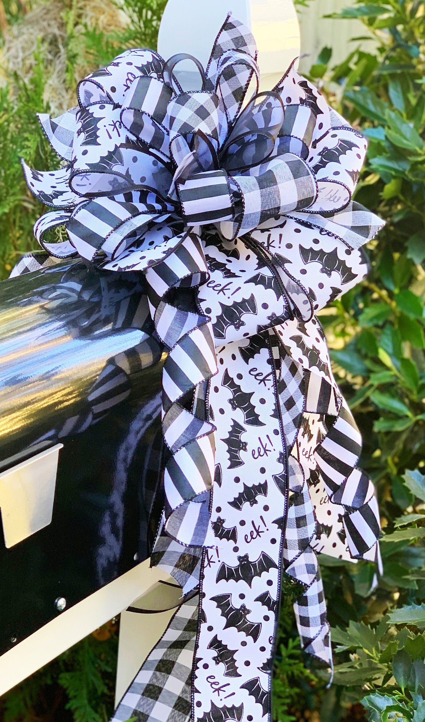 Halloween Collection - Halloween Bow, Halloween, Halloween Decor, Bow, Bows, Bats Ribbon, Halloween Bats, Gift, Large Bow