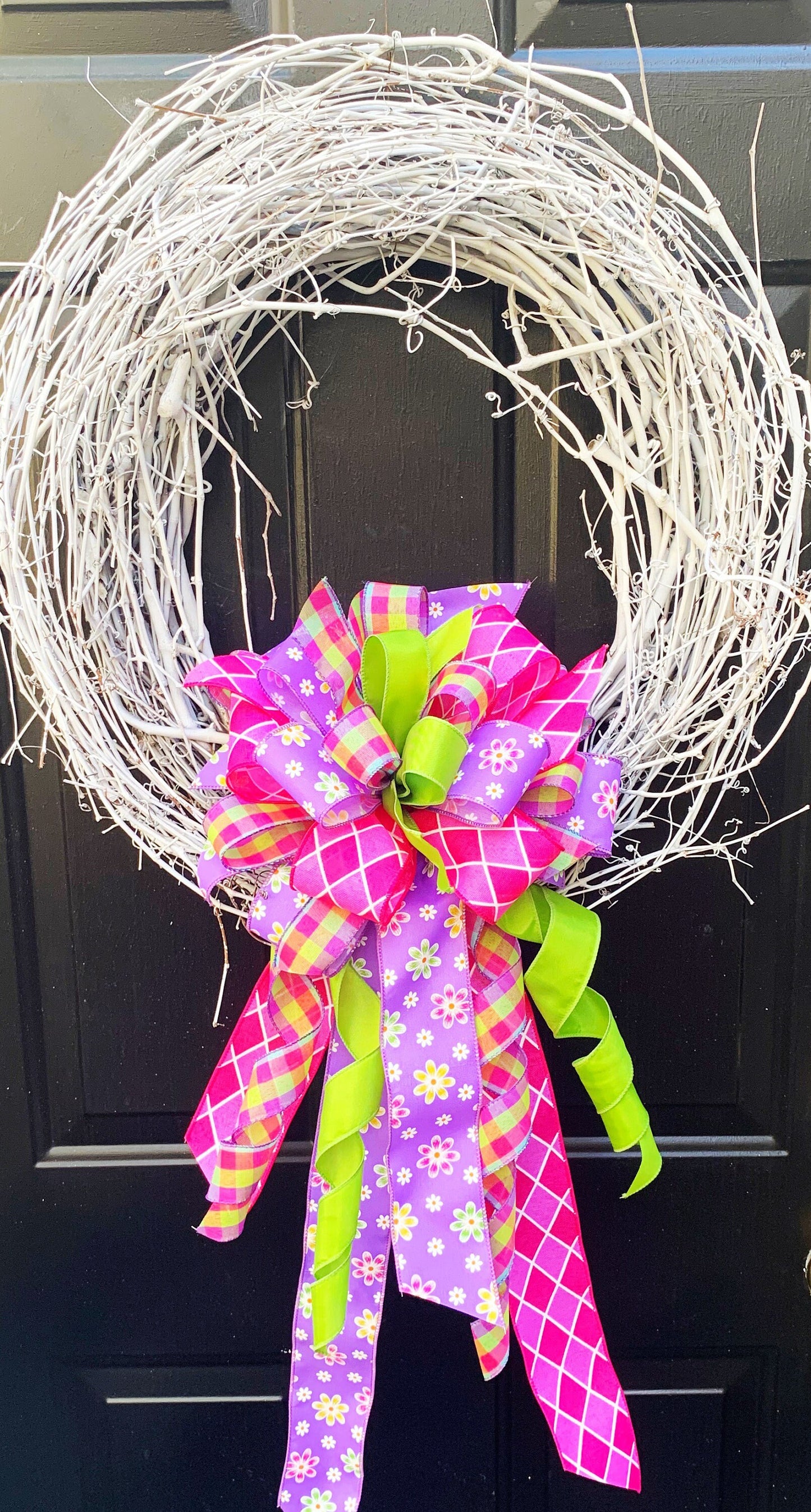 Everyday Collection - Florals, Floral Bow, Lavender Flowers, Spring Bow, Summer Bow, Mailbox Bow, Wreath Bow, Large Bow, Gift Bow, Bow, Bows