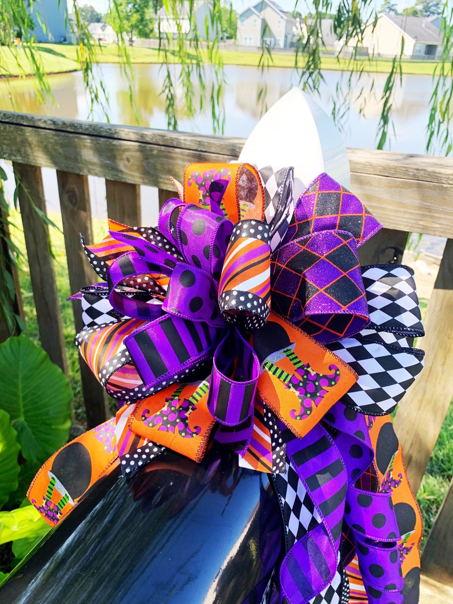 Halloween Collection - Halloween Bow, Halloween Decor, Halloween Ribbon, Halloween, Witch Bow, Witch Ribbon, Wreath Bow, Mailbox Bow, Decor