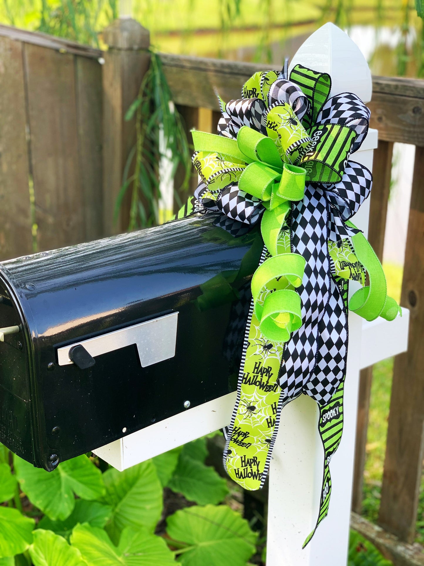 Halloween Collection - Halloween Bow, Halloween Decor, Halloween, Wreath Bow, Large Bow, Bow, Bows, Mailbox Bow, Happy Halloween, Decor