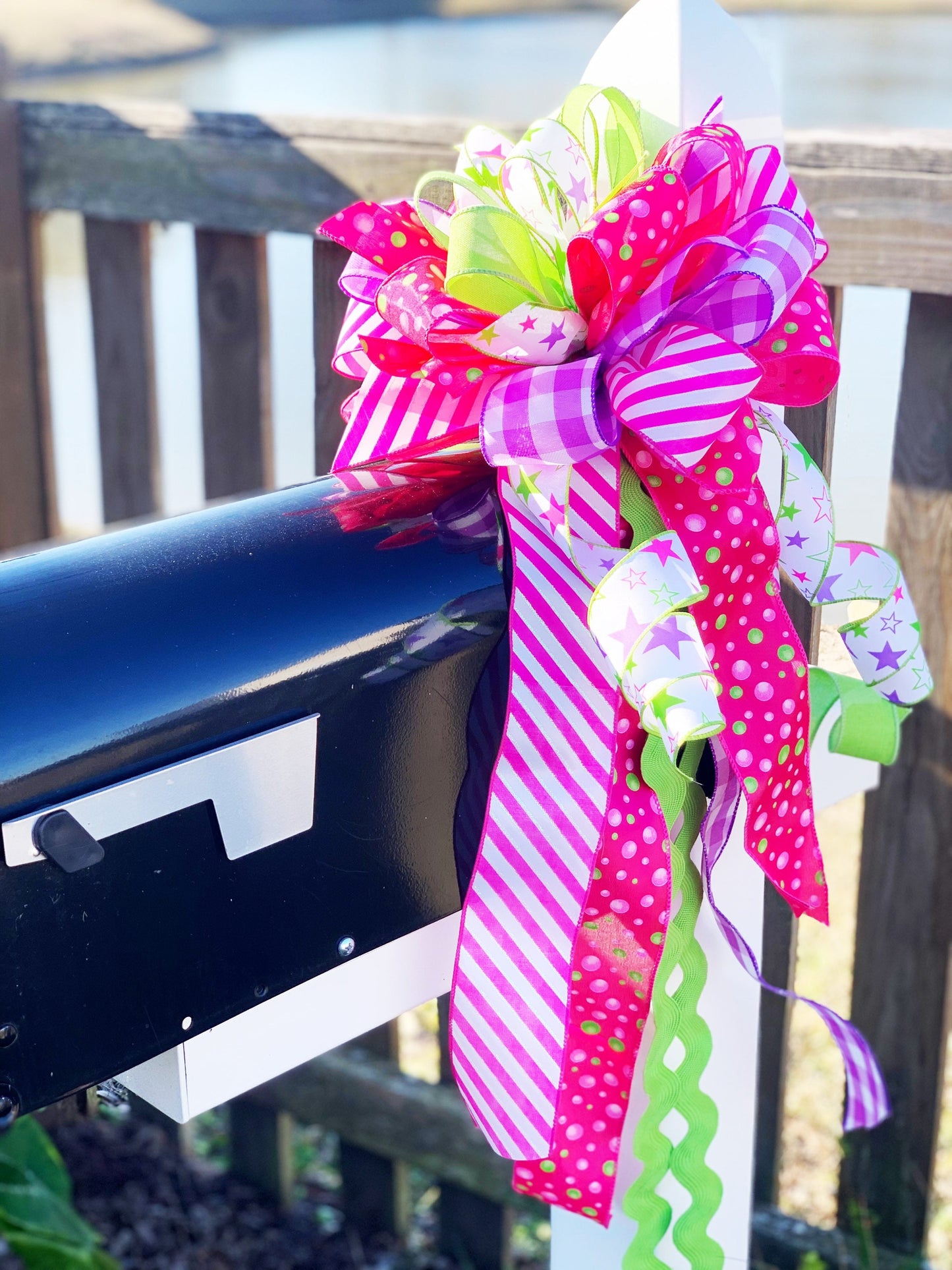 Everyday Collection - Stars, Stars Ribbon, Stars and Stripes Bow, Stars Bow, Mailbox Bow, Wreath Bow, Gift Bow, Gift, Stripes, Stripe Ribbon