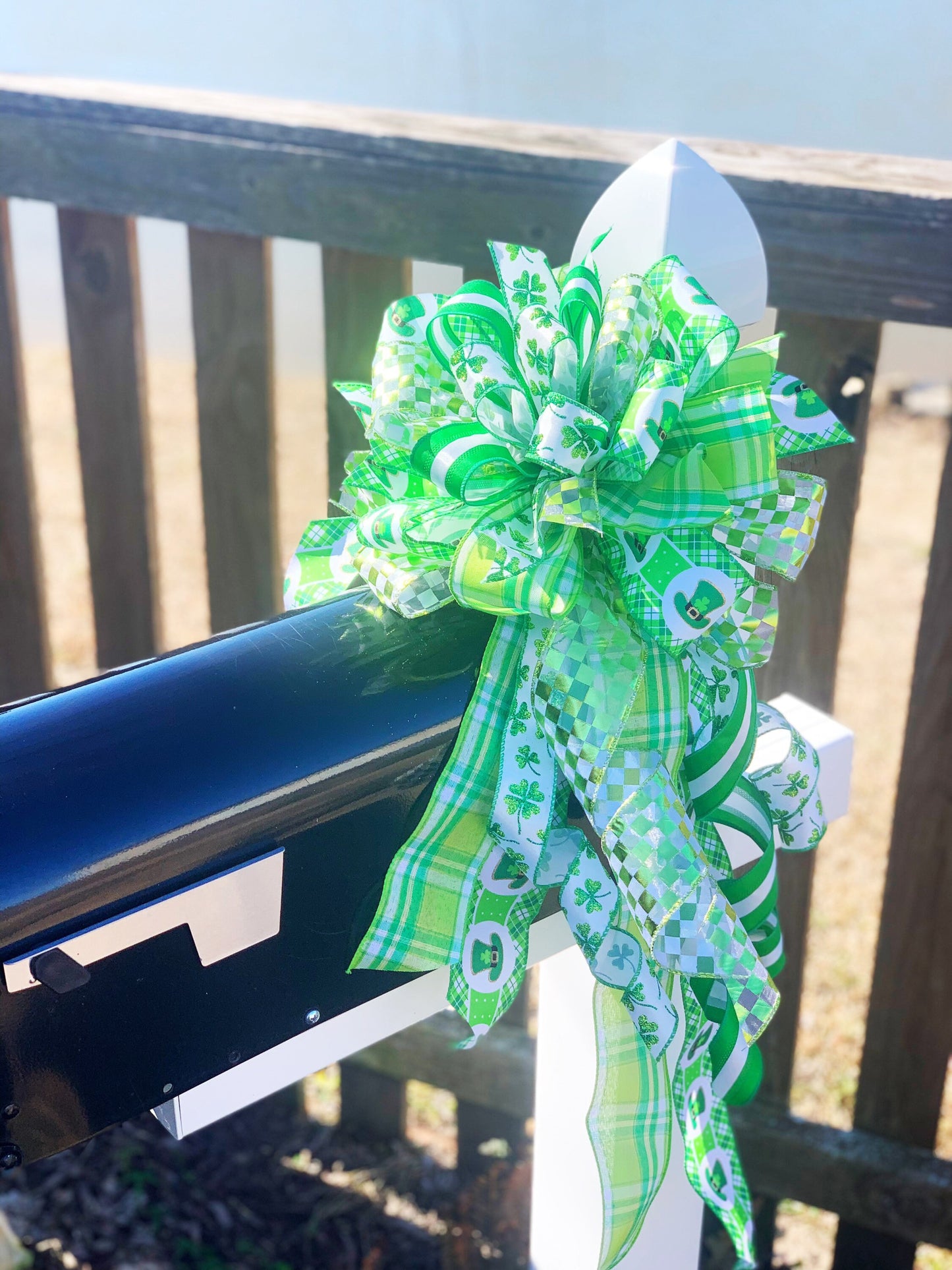 St Patrick’s Collection - St Patty’s Decor,St Patty’s Bow,St Patrick’s Bow,St Patrick’s Ribbon,Green Ribbon,Shamrocks,Shamrocks Bow, Wreath