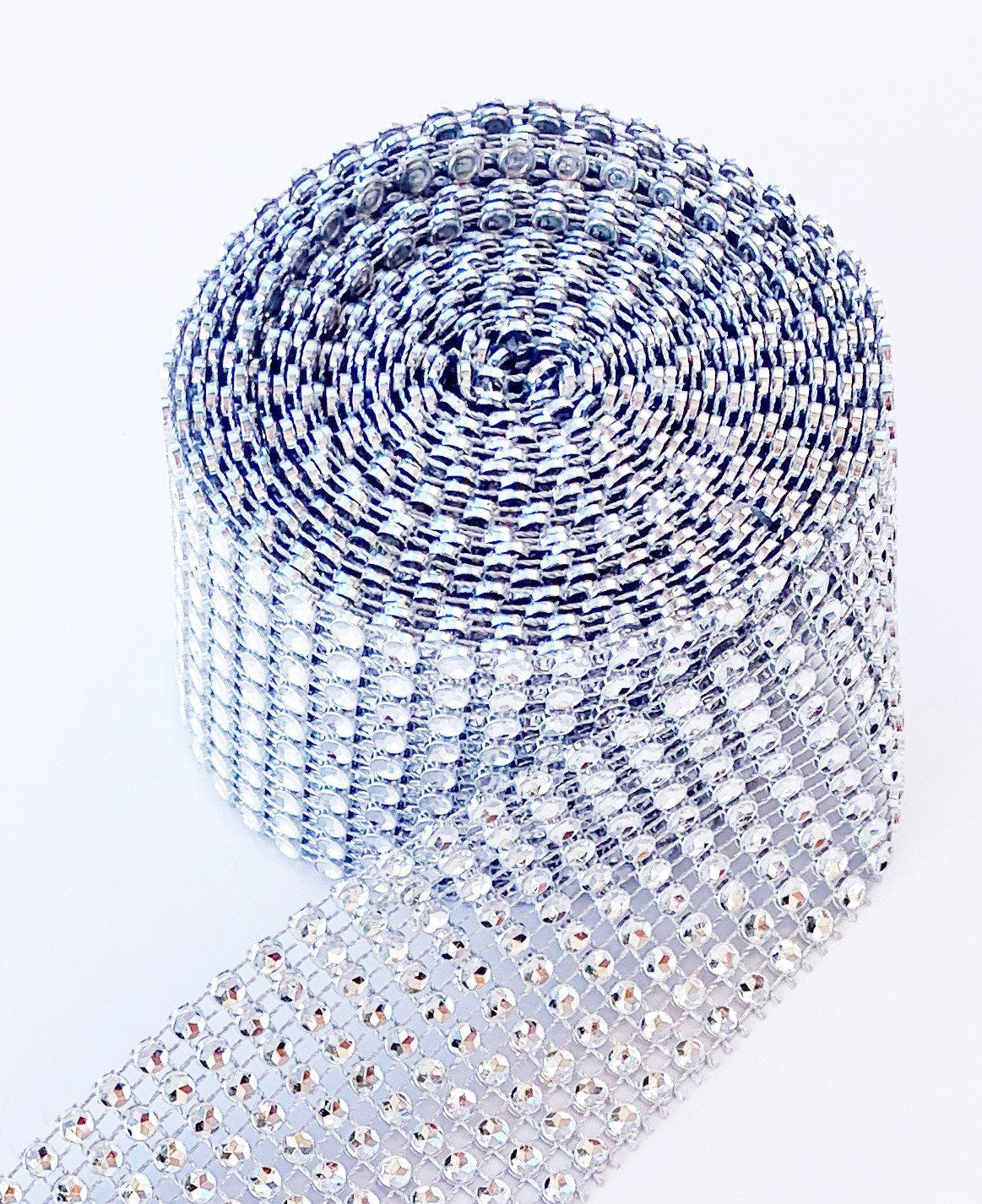 Bling Ribbon - Bling Ribbon,Bling,Silver Bling,Bling Ribbon,Silver,Silver Ribbon,Christmas,Valentines,Valentines Ribbon,Decor,Wedding Decor