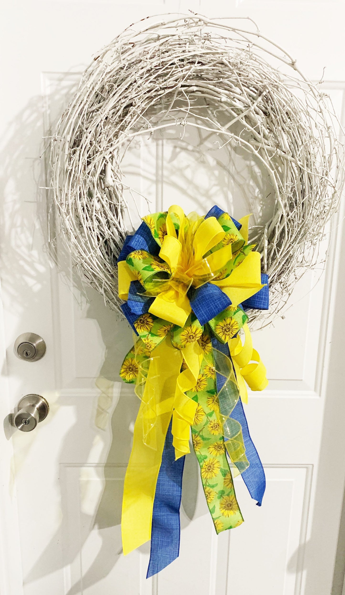 Everyday Collection - Ukraine,Ukraine Bow, Ukraine Support,Mailbox Bow,Wreath Bow, Large Bow,Bow,Bows,Ribbon,Sunflower Bow,Sunflower