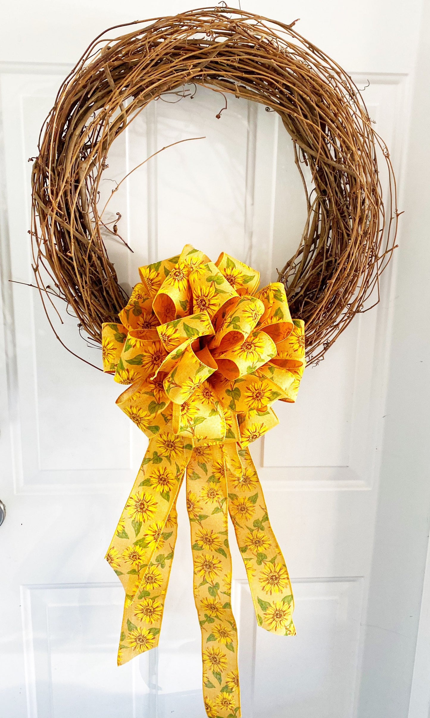 Everyday Collection - Sunflower,Sunflower Bow,Sunflower Ribbon,Ukraine,Ukraine Bow, Sunflower Decor,Mailbox Bow,Wreath Bow, Tree Topper