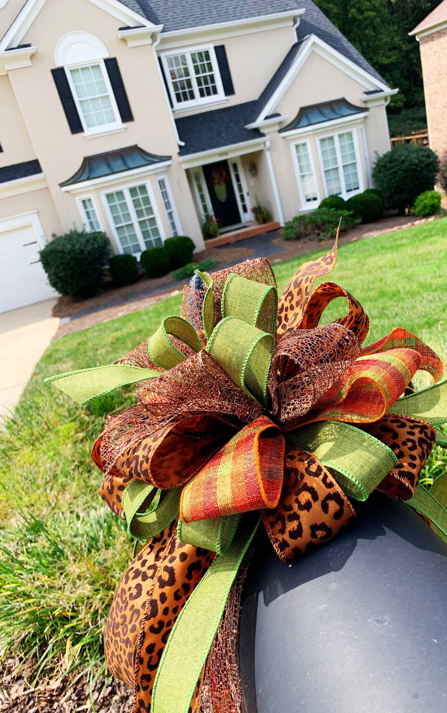Fall  Collection- Green/Brown Bow