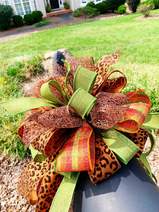 Fall  Collection- Green/Brown Bow