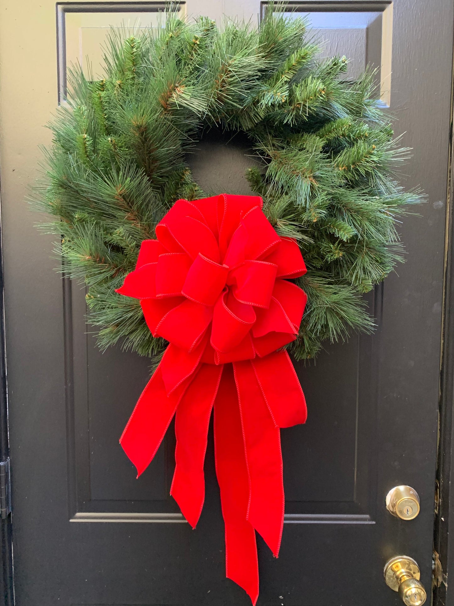 Red Velvet Bow, Velvet Bow, Red Bow, Red, Holiday Bow, Christmas Bow, Christmas, Holiday, Red Velvet Bows, Mailbox Bows, Bow, Bows