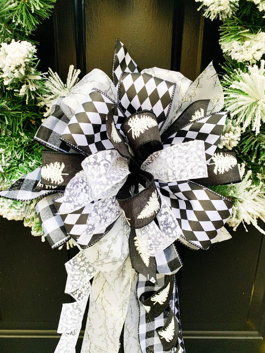 Everyday Collection- Black/White Bow