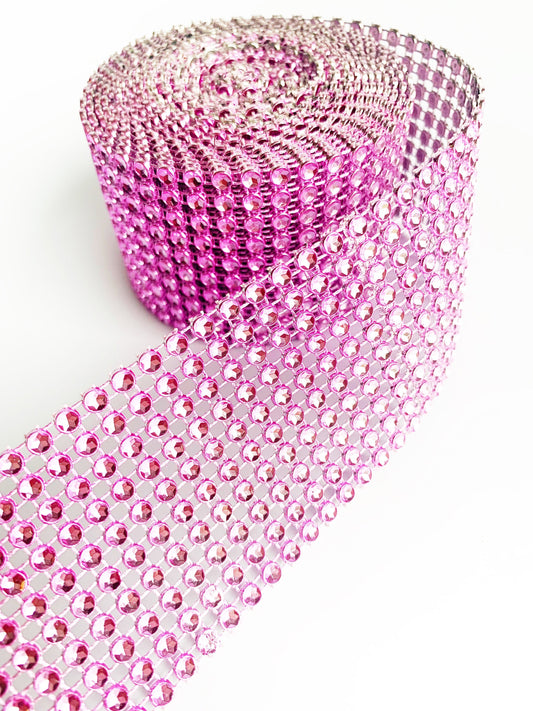 Bling Ribbon - Bling Ribbon,Pink Ribbon,Light Pink,Wedding Decor,Wedding Bling,Bling, Decor,Craft,Craft Ribbon,Valentines,Valentines Ribbon