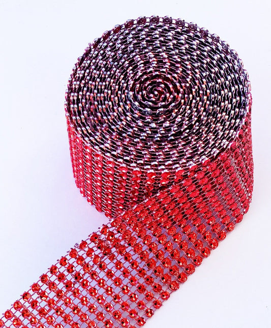 Bling Ribbon - Red Bling Ribbon,Ribbon,Bling, Red Ribbon,Red,Red Bling,Valentines Decor,Wedding,Valentines,Crafts,Craft