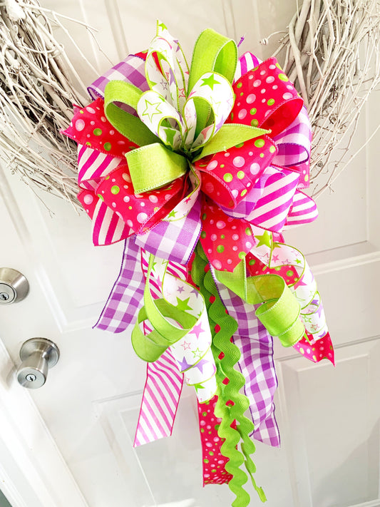 Everyday Collection - Stars, Stars Ribbon, Stars and Stripes Bow, Stars Bow, Mailbox Bow, Wreath Bow, Gift Bow, Gift, Stripes, Stripe Ribbon