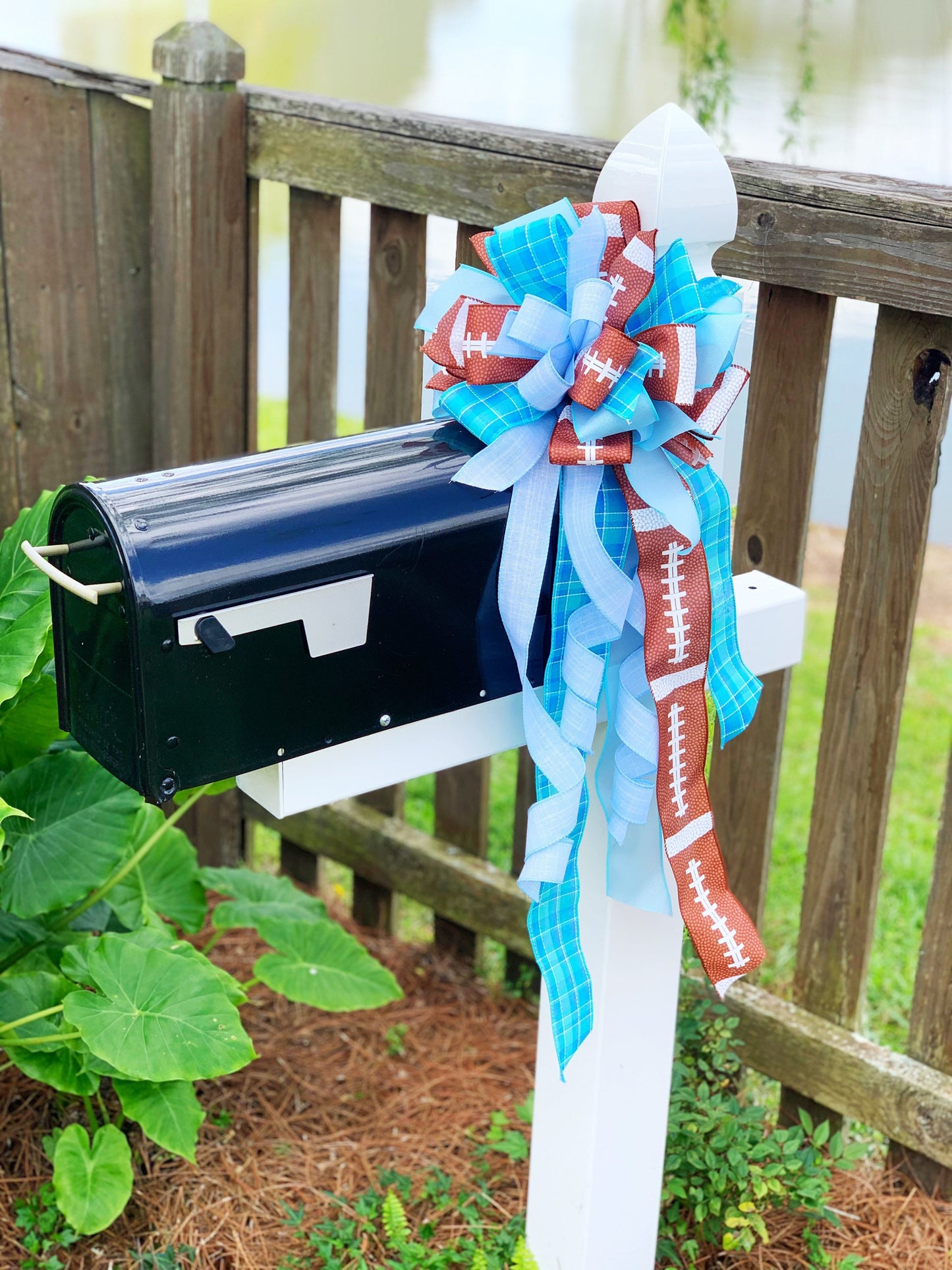 Sports Collection -Football,Football Ribbon, Football Bow,Sports Bow,Sports,Football Decor,Mailbox Bow,Wreath Bow,U.N.C.,UNC Football